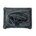 Trinket box in faux black stone with red eyed dragon on top and Celtic knot designs, shown top down