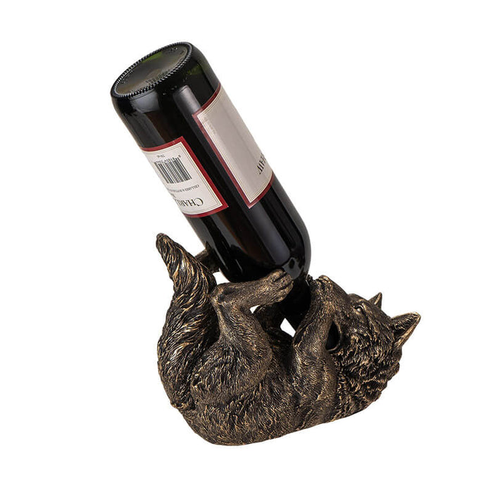 Wolf Wine Bottle Holder - Fantasy Home Décor & Housewares - Wolves ...