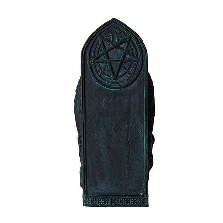 Back of figurine, pentacle star