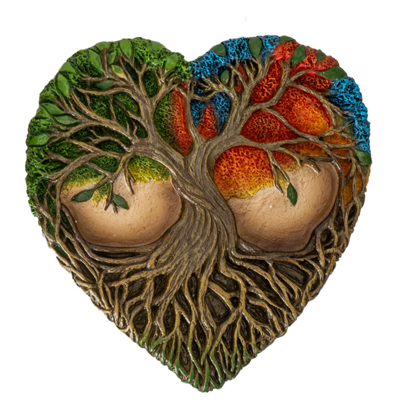 Rainbow Tree of Life Heart Trinket Box - Fantasy Gifts