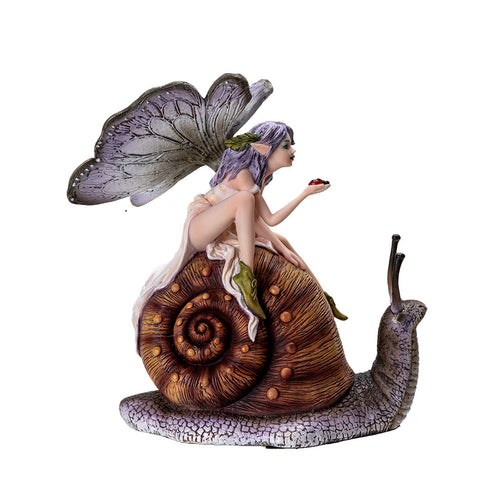 Snail Races Fairy Figurine