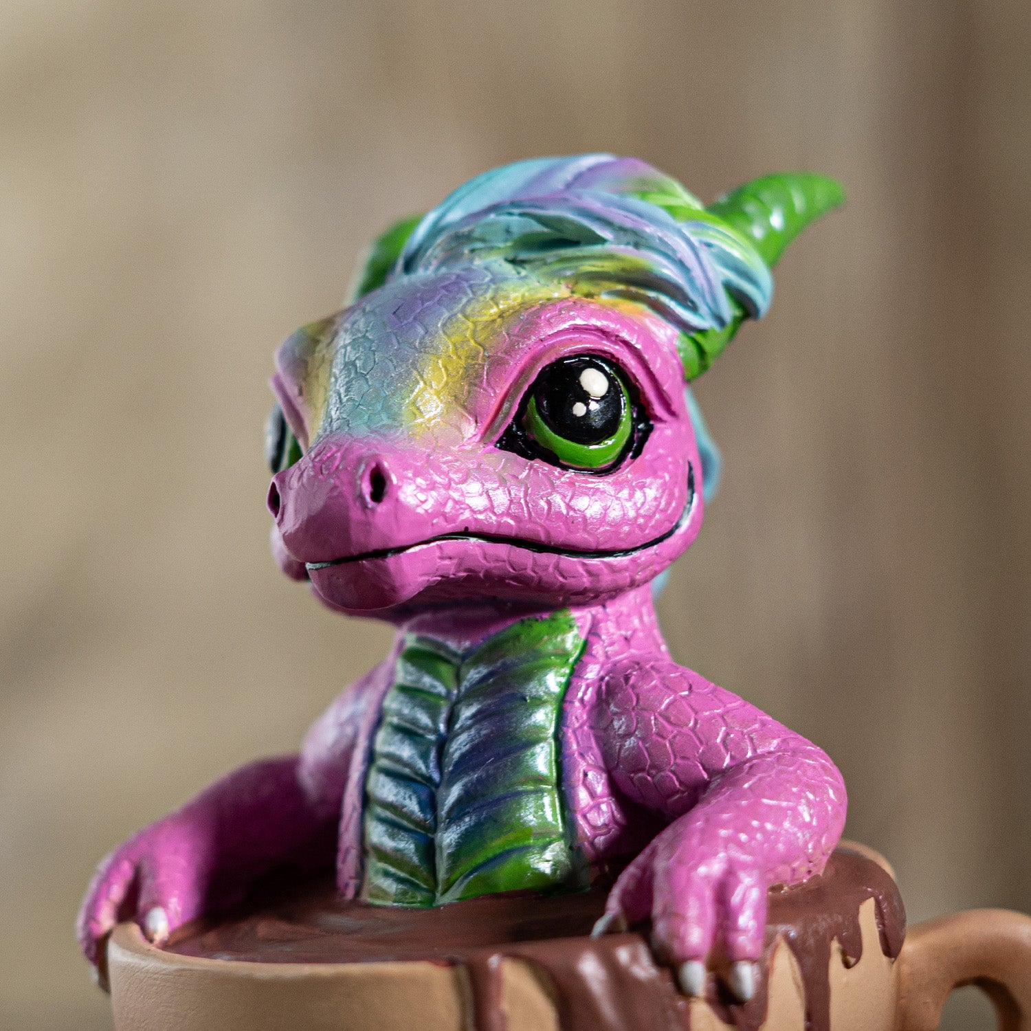 Cappuccino with Frankie the Dragon by Ruth Thompson - Fantasy