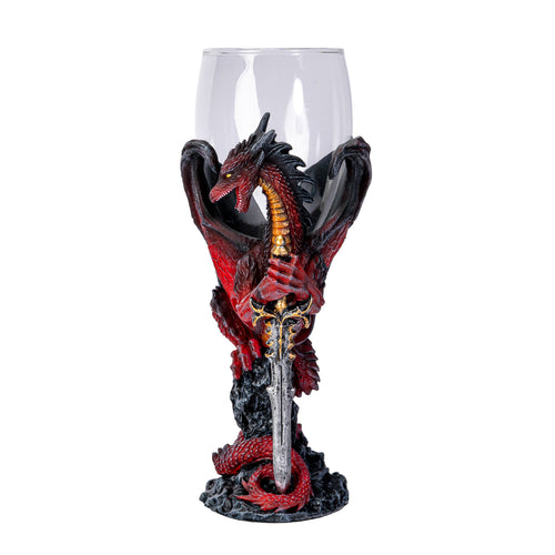 Glass Widow Blade Goblet