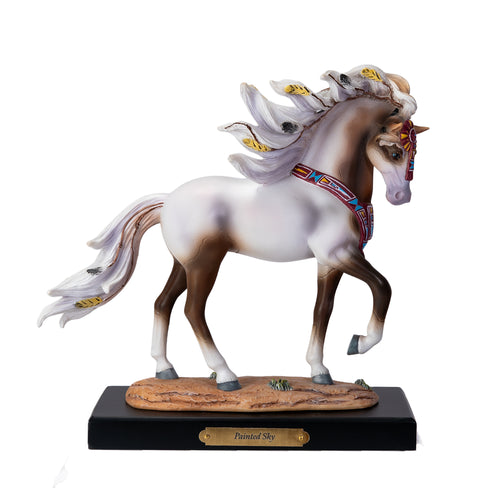 Painted Sky Horse Figurine by Laurie Prindle
