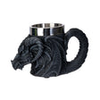 Dragon-shaped mug with a stainless steel interior