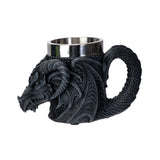 Dragon-shaped mug with a stainless steel interior