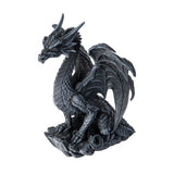 Figurine of a dragon, faux-stone black-gray coloring