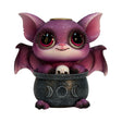Purple dragon in a cauldron backflow incense cone burner