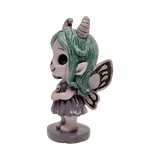 Spirit Fairies figurine, pastel green and purple-gray pixie
