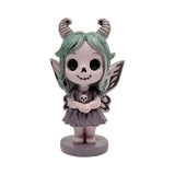 Spirit Fairies figurine, pastel green and purple-gray pixie