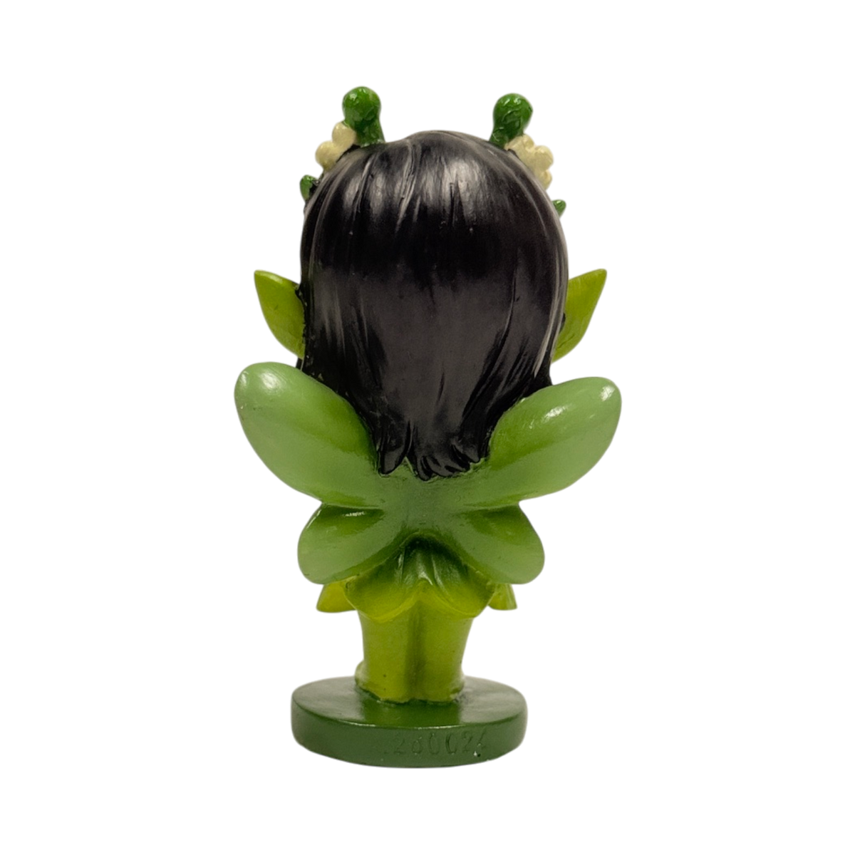 Spirit Fairies Verdia figurine - green pixie, shown from the back