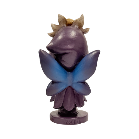 Spirit Fairies figurine, pixie with skulls, shown from the back