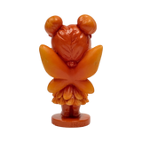 Spirit Fairies figurine - orange pixie with owl, shown from the back
