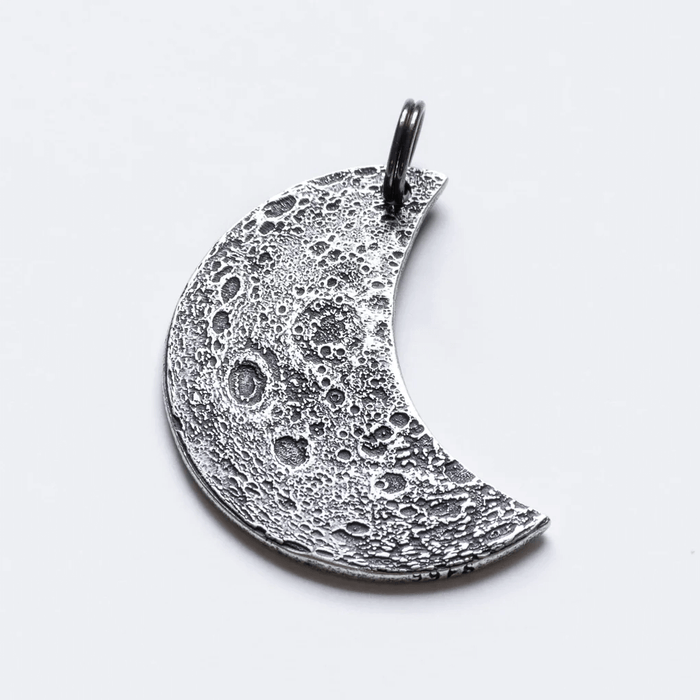 Silver Crescent Moon charm