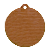 Back of wooden ornament