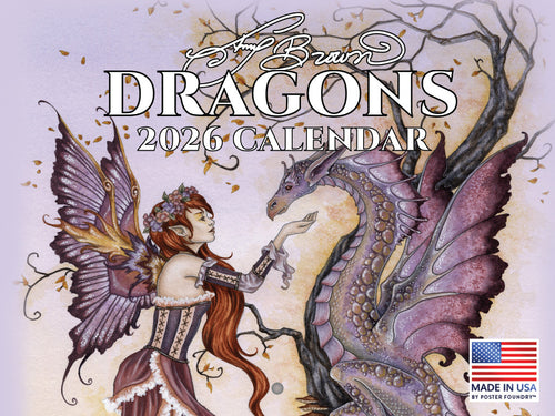 Dragons by Amy Brown Wall Calendar