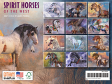 2027 Spirit Horses of the West calendar by Laurie Prindle back cover showing all images