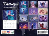 2027 Fairies by Rachel Anderson wall calendar back cover showing all images