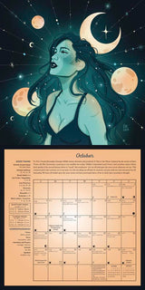 October example page of 2026 Magical Moon calendar