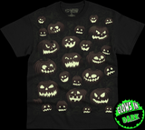 T-shirt with jack-o-lanterns - glow in the dark