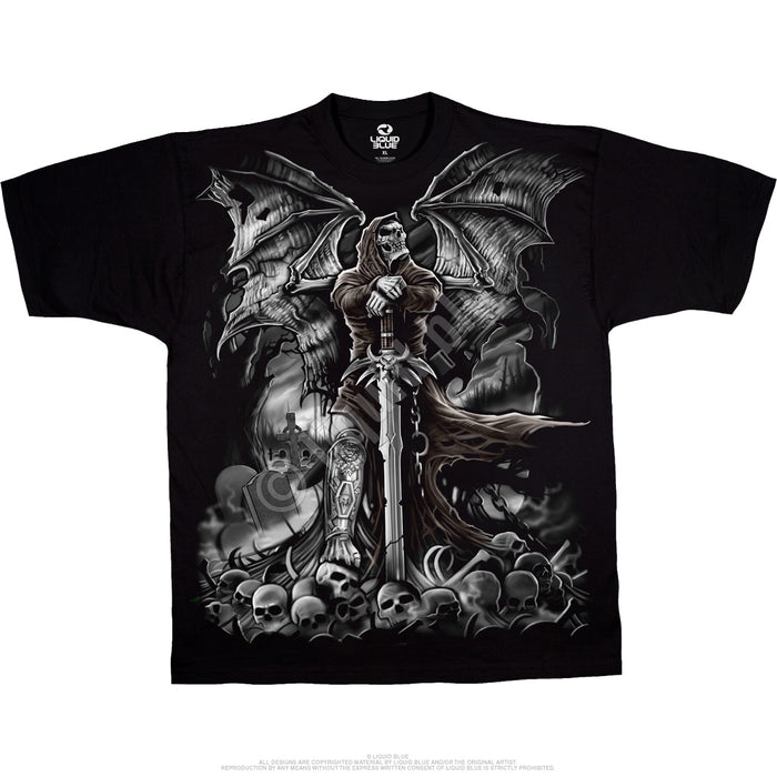 Gravestone Reaper T-Shirt - Fantasy Clothing and Gifts - Skeletons ...