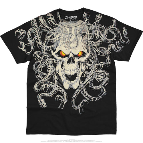 Medusa Skull Double Sided T-Shirt