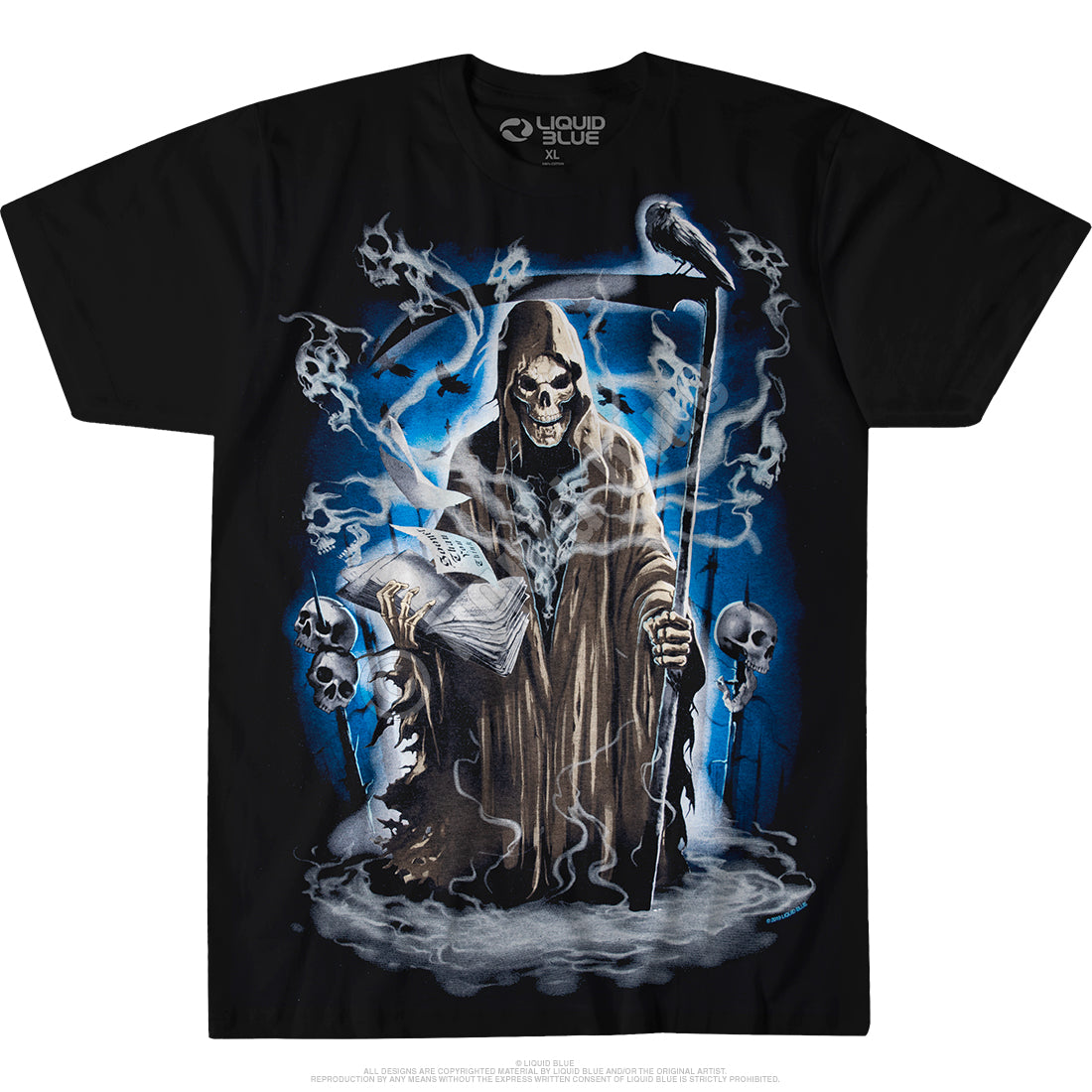 Reaper Madness T-Shirt - Fantasy Clothing and Gifts - Skeletons