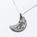 Silver Crescent Moon charm on sterling silver chain