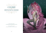 Inside page - Colibri Hummingbird with pink flower fairy and bird