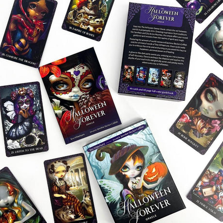 The Halloween Forever Oracle deck with art by Jasmine Becket-Griffith