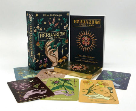 Herbarium Oracle Card Deck set with book