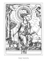 Tarot Journal & Coloring Book by Jake Baddeley - The Moon image