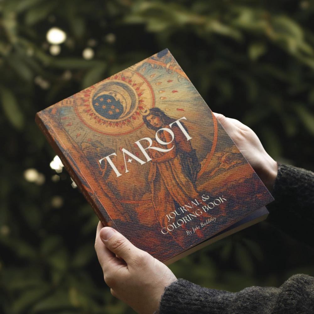 Tarot Journal & Coloring Book by Jake Baddeley - Front cover