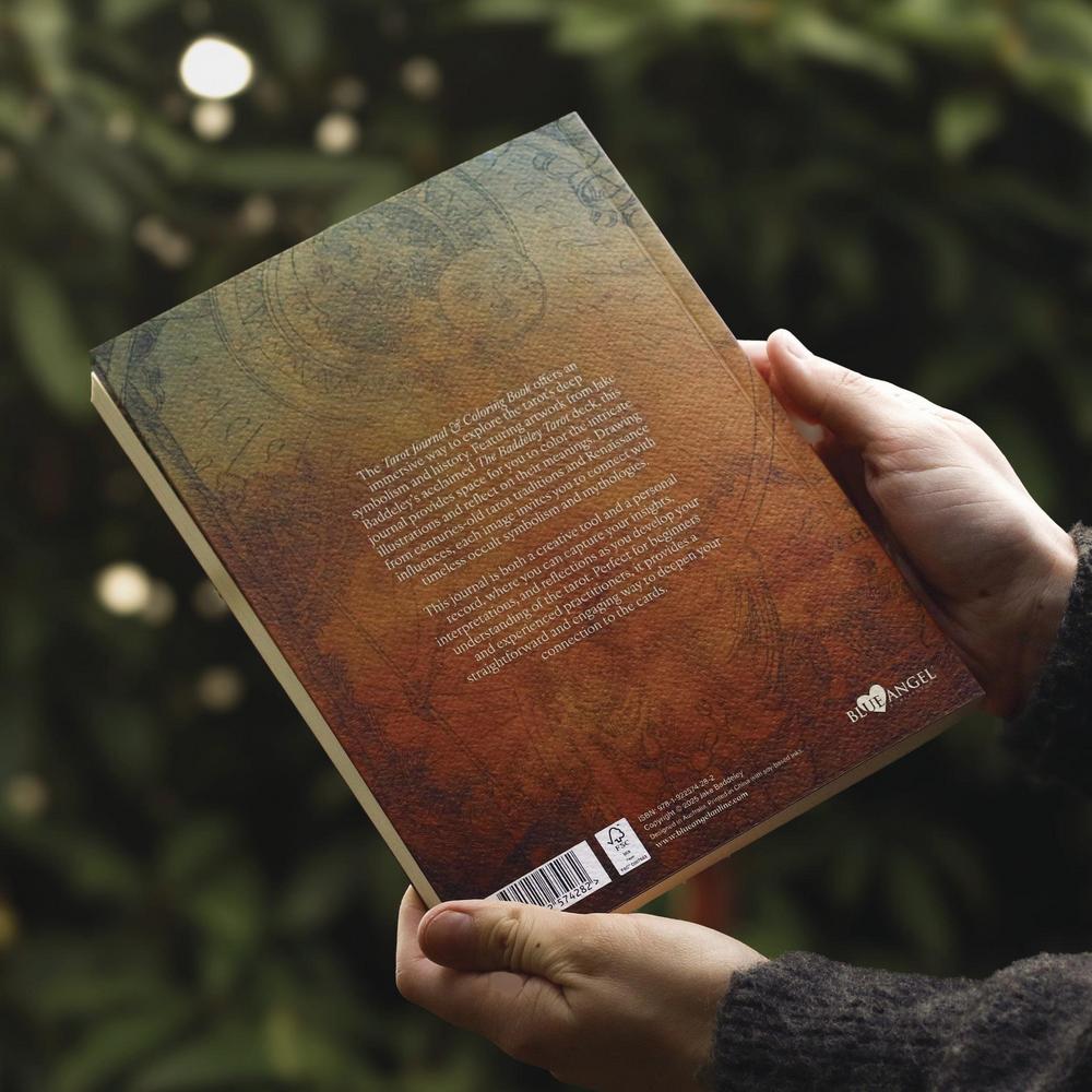 Tarot Journal & Coloring Book by Jake Baddeley - Back of book