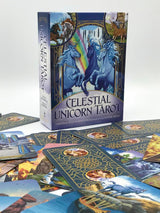 Celestial Unicorn Tarot Deck with card examples