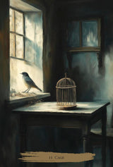 Haunted Cottage oracle deck - 11. Cage card example