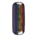 Back of glasses case with rainbow dragon swirl design and Anne Stokes logo