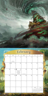 2026 Wizard of Oz calendar by Paolo Barbieri, February page