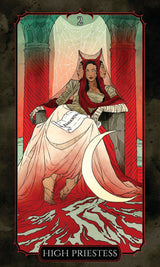 The Vampire's Tale Tarot deck - High Priestess card example