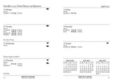 Page from a planner or calendar showing dates and times for April 2027.