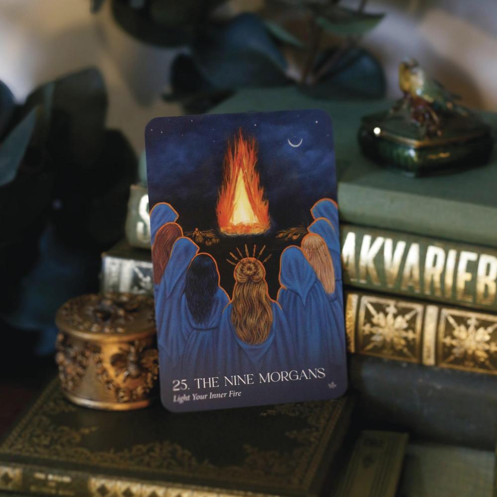 Avalon Visions oracle deck, The Nine Morgans card