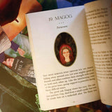 Avalon Visions oracle deck, book open to page on Magog