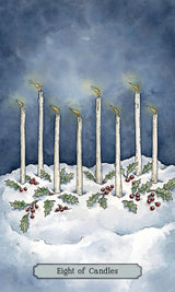 The Yuletide Tarot & Guidebook - Eight of Candles card