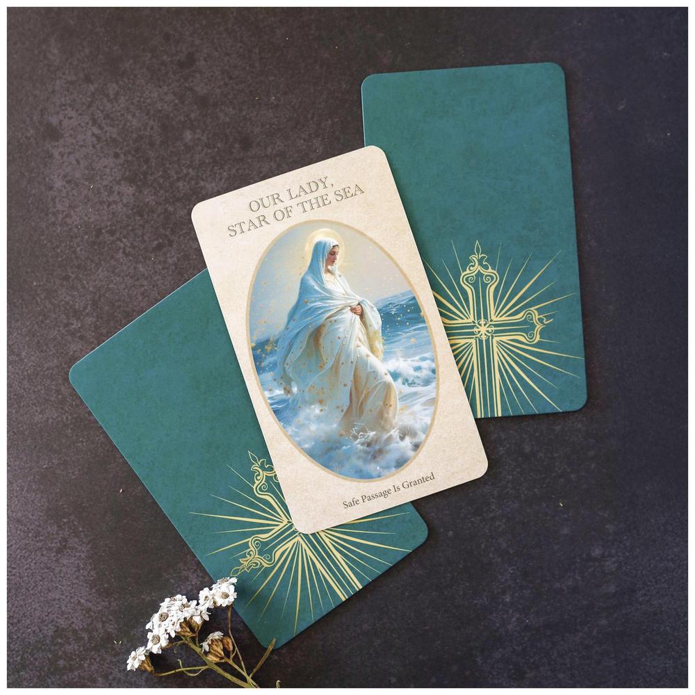 Set of religions oracle cards - Messages of the Saints - Our Lady , Star of the Sea card