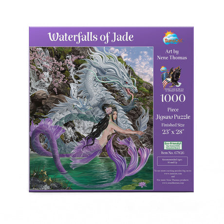 Waterfalls of Jade Jigsaw Puzzle (1000 Pieces)