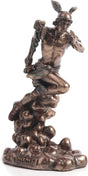 Bronze statue of Greek God Hermes running
