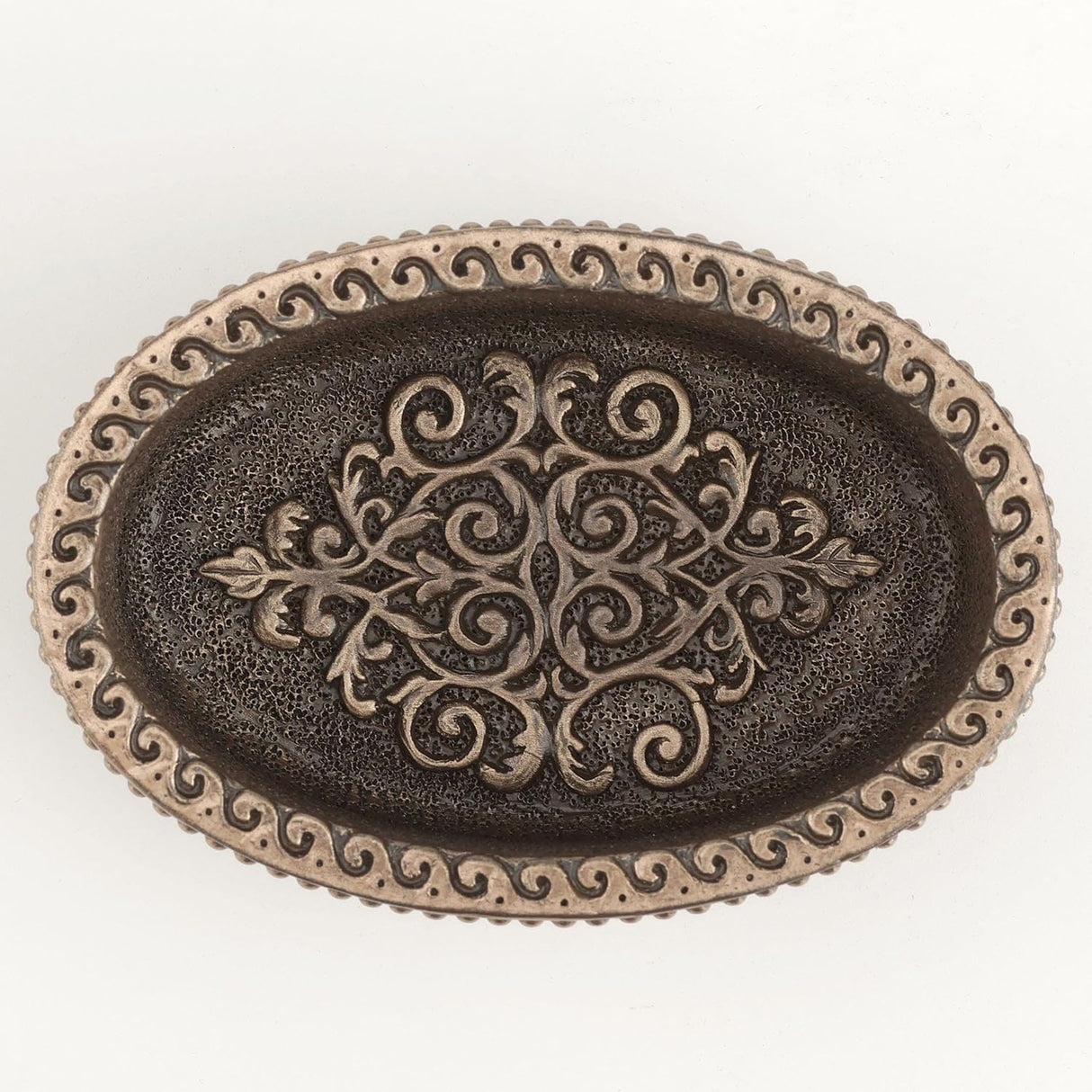 Inside of horse trinket box, intricate design