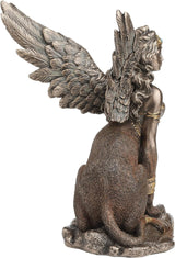 Statue of a lady sphinx with wings