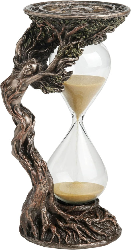 Hourglass featuring a dryad tree spirit
