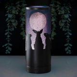 LED Aroma lamp featuring the silhouette of three rabbits against the full moon